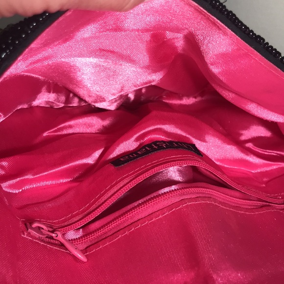 Christina multi beaded baguette bag w suede strap - Picture 10 of 15